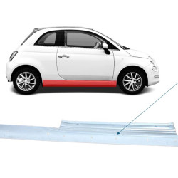 Fiat 500 (07-) Порог (с отверстиями для лайнера, справа), 