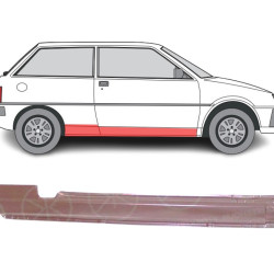 Mitsubishi Colt (82-) slieksnis (2 durvis, labajā pusē), 130805, MMB312828 (MITSUBISHI)