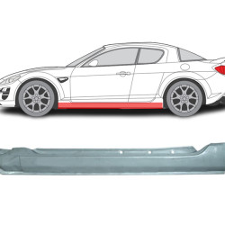 Mazda RX-8 (03-) Door sill (L), 454841-1, Mazda RX8 Slenkstis