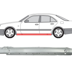 MB W210 (95-) Slenkstis (4D, kairė), slenksčiai, 210 637 0335, 501541, 3028103, 5901532121483, A 210 637 0335, MB W210 Slenkstis, slenksčiai, MB W210 Slenkstis, 210 637 0335, 501541, 3028103, 5901532121483, A 210 637 0335