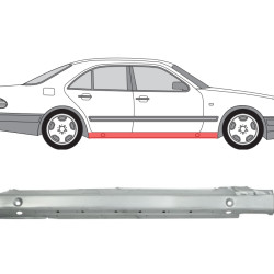 MB W210 (95-) Schwelle (4D, rechts), slenksčiai, MB W210 Slenkstis, 210 637 0435, 501542, 3028104, 5901532121490, A 210 637 0435, slenksčiai, MB W210 Slenkstis, 210 637 0435, 501542, 3028104, 5901532121490, A 210 637 0435