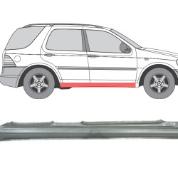 MB W163 (98-) Schwelle (rechts), slenksčiai, MB ML W163 Slenkstis, 504442, 5901532808681, slenksčiai