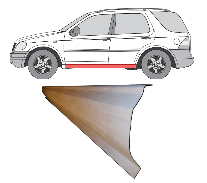 MB W163 (97-) Slenkstis (K=D), 504441-3, MB W163 (1997- 2005) Slenkstis