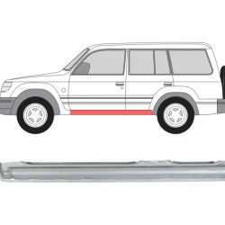 Pajero/Montero (91-) Door sill (5dr., L), 527241-2, 5901532914573, Mitsubishi Pajero 1991- 1999/Montero 1991- 1995 Slenkstis