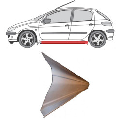 Peugeot 206 (98-) lävi (K=D), slenksčiai, Peugeot 206 slenkstis, 572341-3, 5901532809374, slenksčiai