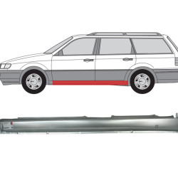 VW Passat (93-) Door sill (4-dr, L), slenksčiai, 357 809 675, VW Passat slenkstis, 429041, 954741, 5835103, 5901532225822, slenksčiai, VW Passat slenkstis, 357 809 675, 429041, 954741, 5835103, 5901532225822