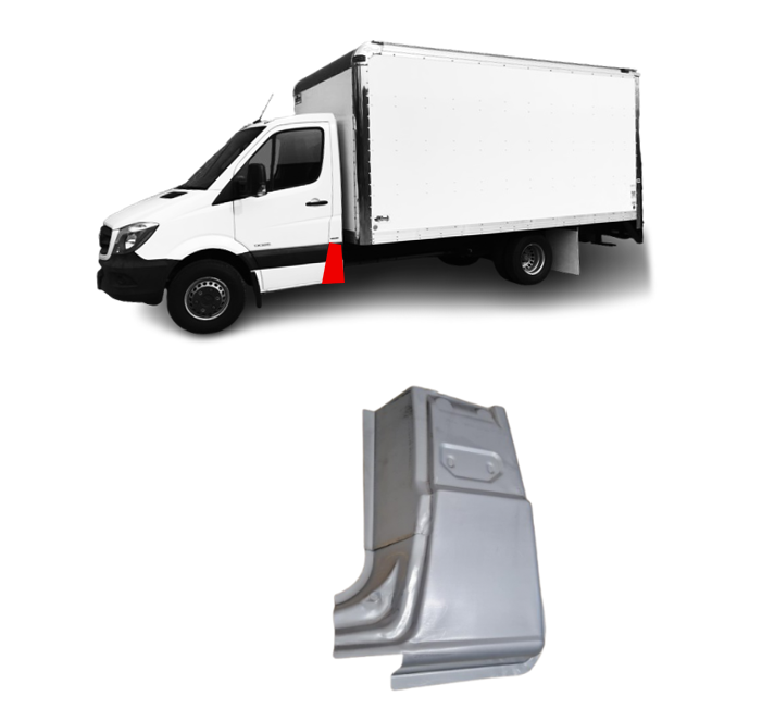 Sprinter/Crafter (06-) Galinis stulpelis-kampas (kairė), 130819, 130820, 130821, 130822