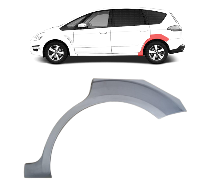 Ford S-Max (06-) Galinė arka (kairė), 