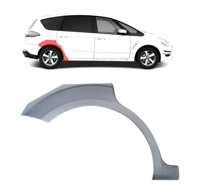 Ford S-Max (06-) Galinė arka (dešinė), 