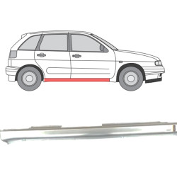 Caddy/Polo Combi/Ibiza/Card (95-) Door sill (4-dr, R), slenksčiai, Seat Cardoba slenkstis, Seat Ibiza slenkstis, VW Caddy slenkstis, VW Polo slenkstis, 671342, 5901532182156, slenksčiai, VW Caddy slenkstis, VW Polo slenkstis, Seat Cardoba slenkstis, Seat Ibiza slenkstis, 671342, 5901532182156