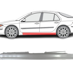 Renault Laguna (01-) Порог (л), slenksčiai, renault laguna slenkstis, 603741, 5901532566710, slenksčiai