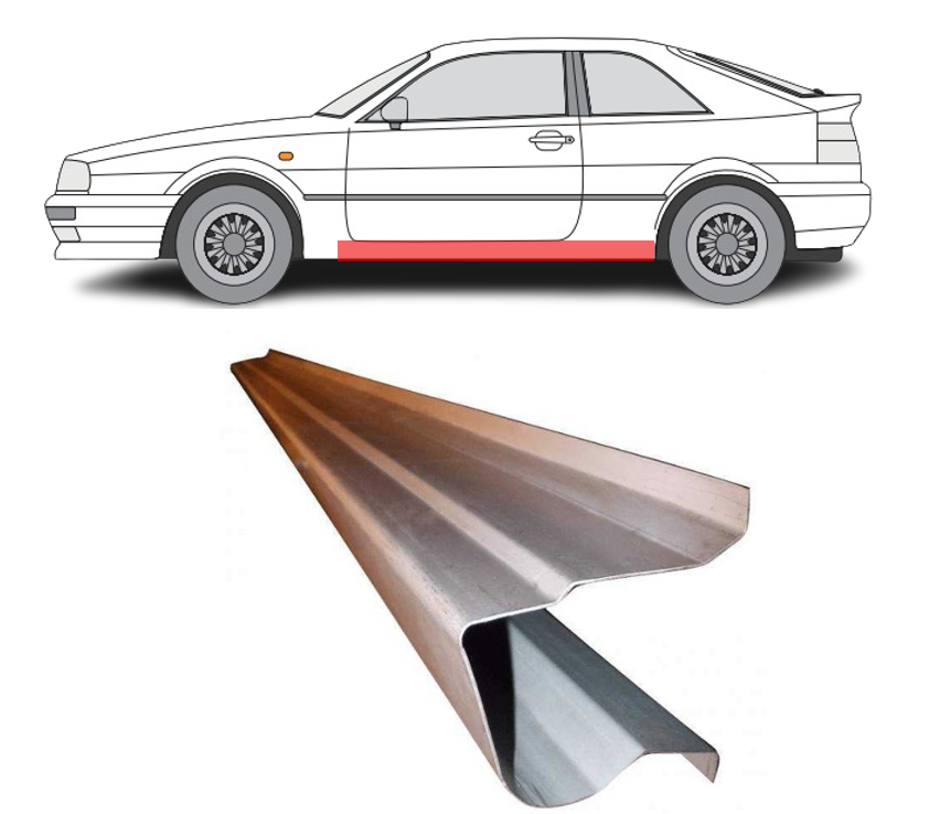 VW Corrado (87-) Slenkstis (kairė/dešinė), 951041-2, VW Corrado (1987- 1995) Slenkstis (kairė/dešinė)