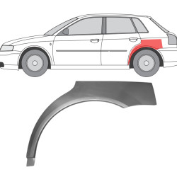 Audi A3 (96-) Heckbogen (5 Türen, links), 