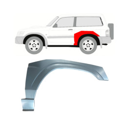 Nissan Patrol (97-) Aizmugurējā arka (3D, pa kreisi), Nissan Patrol 1997- 2009 Galinė arka