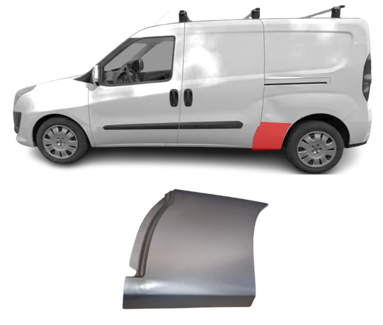 Fiat Doblo (10-) Dalis prieš galinį ratą (ilgo, kairė), 