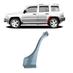 Jeep Patriot (06-) Tagumine poritiib (5-ukseline, vasak), Jeep Patriot PK (2006-) Galinio sparno dalis, Jeep Patriot PK (2006-) Galinio sparno dalis