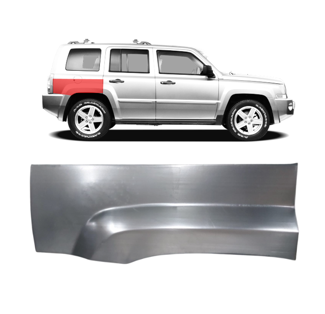 Jeep Patriot (06-) Galinio sparno dalis (5 durų, dešinė), Jeep Patriot PK (2006-) Galinio sparno dalis, Jeep Patriot PK (2006-) Galinio sparno dalis