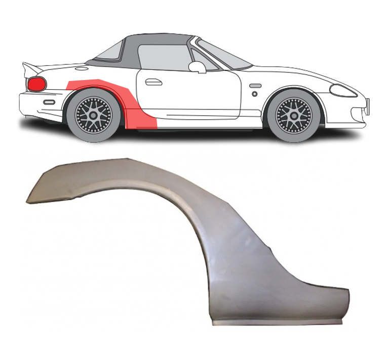 Mazda MX-5 (98-) Galinis sparnas (dešinė), 