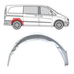 MB Vito/Viano (03-) Vidinė galinė arka (dešinė), MB Viano vidinė arka, MB Vito galinė vidinė arka, 50408416, 5901532930306