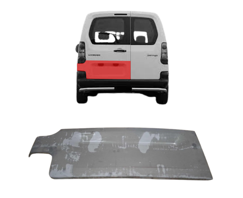 Citroen Berlingo/Partner (2008-) Galinių durų apačia (kairė), 