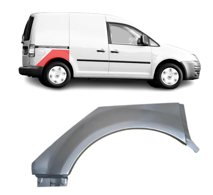 VW Caddy (04-) Galinės arkos viršutinė dalis (dešinė), 