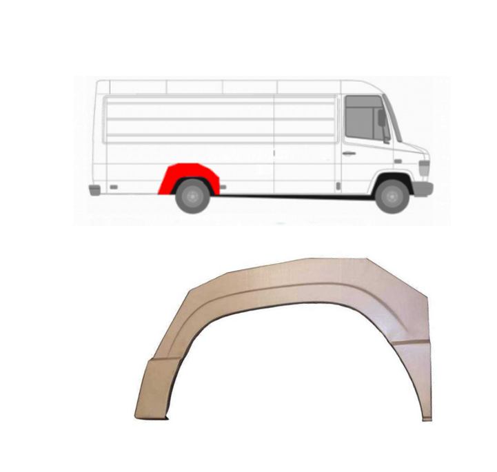 MB Vario (96-) Galinė arka (dešinė), Galinės arkos, MB Vario galinė arka, 50548416, Galinės arkos