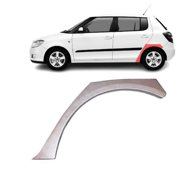 Skoda Fabia (07-) Galinė arka (kairė), Galinės arkos, Skoda Fabia galinė arka, 69158315, 5901532894929, Galinės arkos