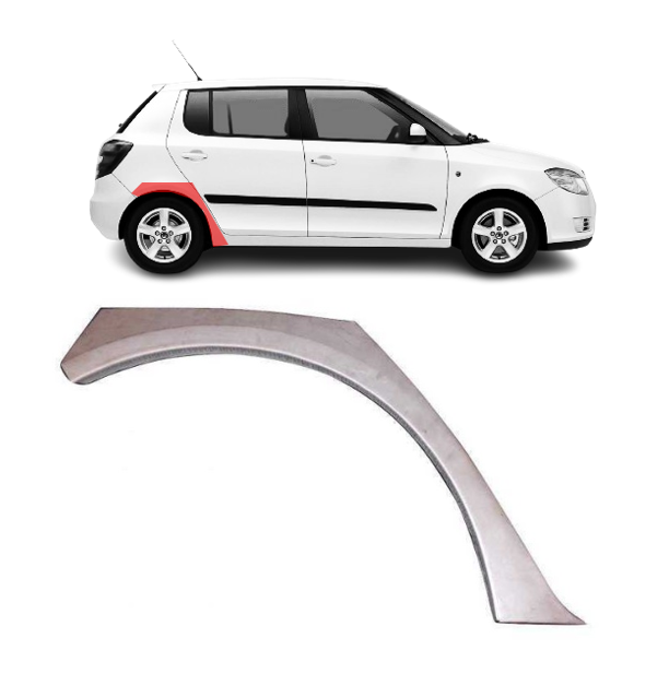 Skoda Fabia (07-) Galinė arka (dešinė), Galinės arkos, Skoda Fabia galinė arka, 69158415, 5901532894912, Galinės arkos