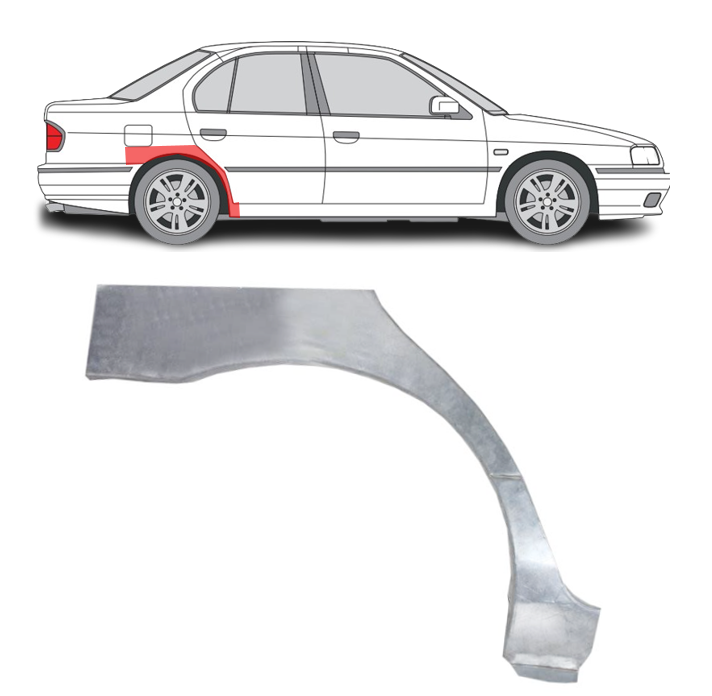Nissan Primera (96-) Galinis sparnas (4D, dešinė), Galinės arkos, Nissan Primera galinė arka, 27328451, 5903107079748, Galinės arkos, Nissan Primera galinė arka, 27328451, 5903107079748