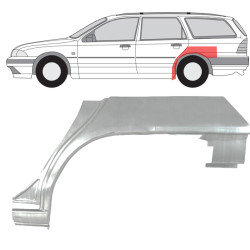 Ford Mondeo (93-/96-) Wheelarch (4-dr, L, KOMBI), Galinės arkos, Ford Mondeo galinė arka, 321683-3, 5901532082081, Galinės arkos, Ford Mondeo galinė arka, 321683-3, 5901532082081