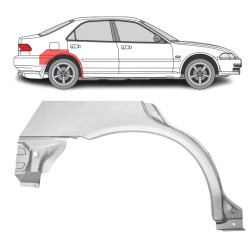 Honda Civic (91-) Wheelarch (4-dr, R), Galinės arkos, Honda Civic galinė arka, 380784-4, 5901532093582, Galinės arkos, Honda Civic galinė arka