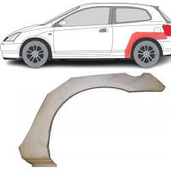 Honda Civic (01-) арка (H/B, 3д, л), 38258313P, Honda Civic 2001- 2005 Arka