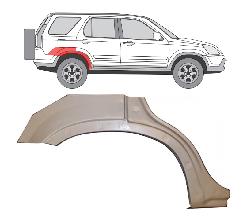 Honda CRV (01-) Galinė arka (dešinė), Honda CRV (2001- 2006) Galinė arka, 38768451, Honda CRV (2001- 2006) Galinė arka, 38768451