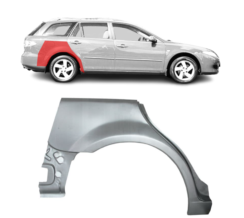 Mazda 6 (02-) Arka (KOMBI, dešinė), Galinės arkos, Mazda 6 galinė arka, 451984-6, 932232, 2754144, 5901532112214, Galinės arkos, Mazda 6 galinė arka, 451984-6, 932232, 2754144, 5901532112214