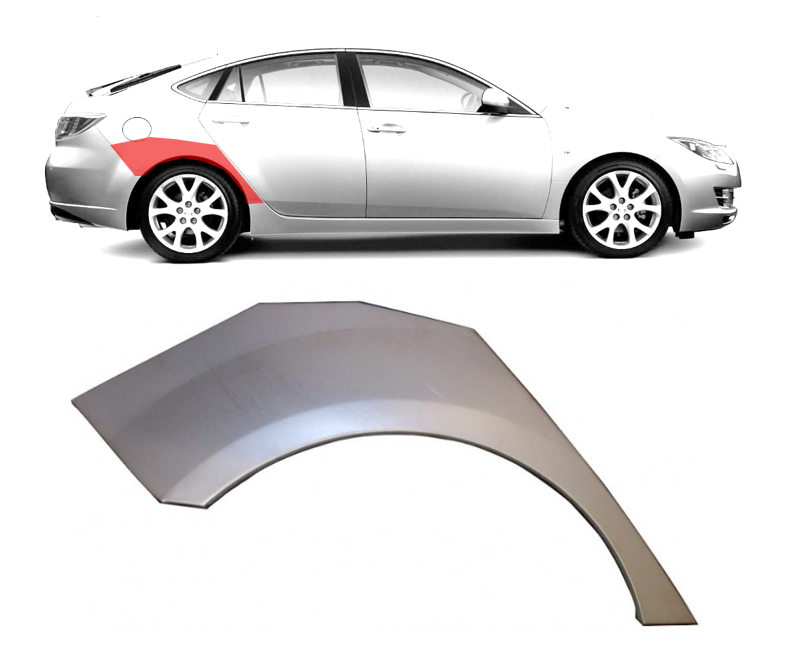 Mazda 6 (07-) Galinė arka (dešinė), Mazda 6 (2007- 2012) Galinė arka, 456084-4