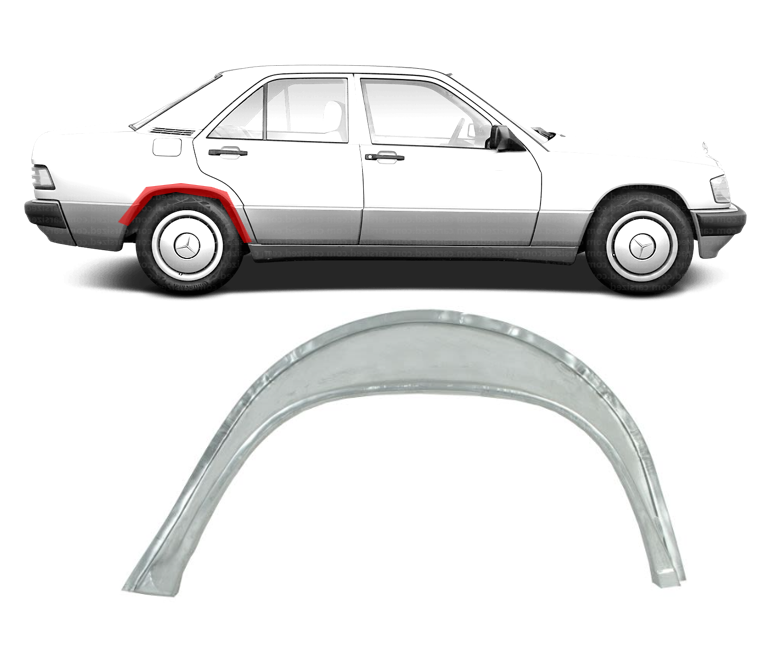 MB W201 (82-) Vidinė arka (dešinė), Vidinės arkos, MB W201 Vidinė arka, 201-637-10-76, 500184-8, 5901532115307, Vidinės arkos, MB W201 Vidinė arka, 201-637-10-76, 500184-8, 5901532115307