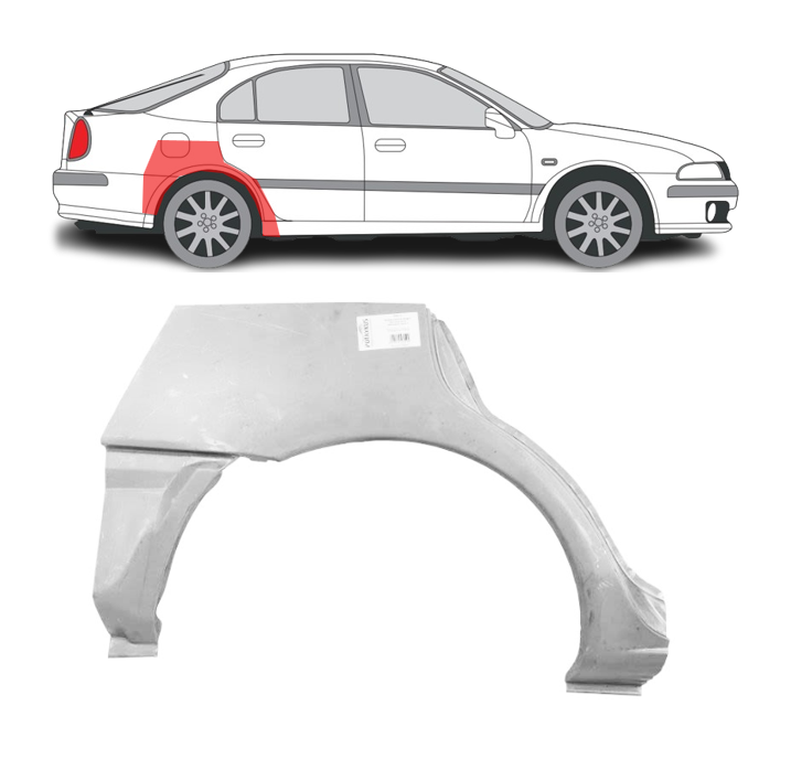 Mitsubishi Carisma (95-) Arka (5D, dešinė), Galinės arkos, 521084-5, 5901532829747, Mitsubishi Carisma galinė arka, Galinės arkos