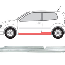 VW Polo (94-) Slenkstis (H/B, 2D, kairė) , slenksčiai, VW Polo slenkstis, 6N3 809 675G, 443021, 952441-1, 5824101, 5901532216448, slenksčiai, VW Polo slenkstis
