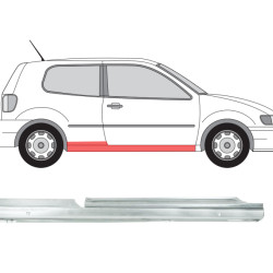 VW Polo (94-) Slenkstis (H/B, 2D, dešinė), slenksčiai, VW Polo slenkstis, 6N3 809 676G, 443022, 952442-1, 5824102, 5901532216462, slenksčiai, VW Polo slenkstis