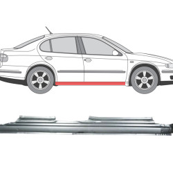 Leon/Toledo (99-) Slenkstis (dešinė), slenksčiai, Seat Toledo slenkstis, Seat Leon slenkstis, 672242-1, 5901532184204, slenksčiai, Seat Toledo slenkstis, Seat Leon slenkstis