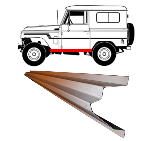 Nissan Patrol (77-) Slenkstis (kairė= dešinė), 