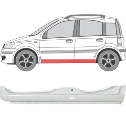Fiat Panda (03-) Slenkstis (kairė), slenksčiai, Fiat Panda slenkstis, 300341-2, 71734758, 5901532060355, slenksčiai, Fiat Panda slenkstis, 71734758, 300341-2, 5901532060355