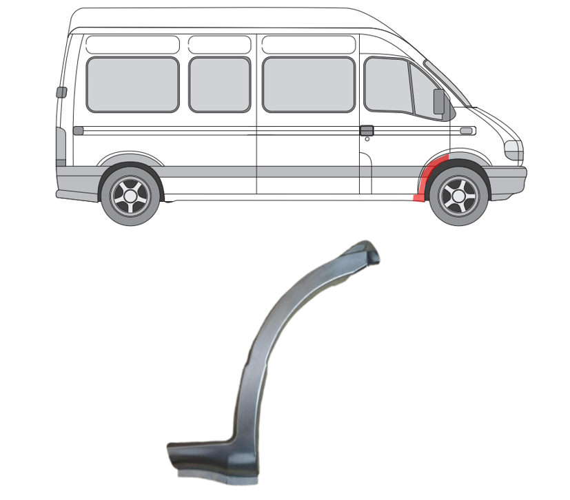 Master/Mov/Inter (98-/04-/07-) Priekinių durų lankas (dešinė), 