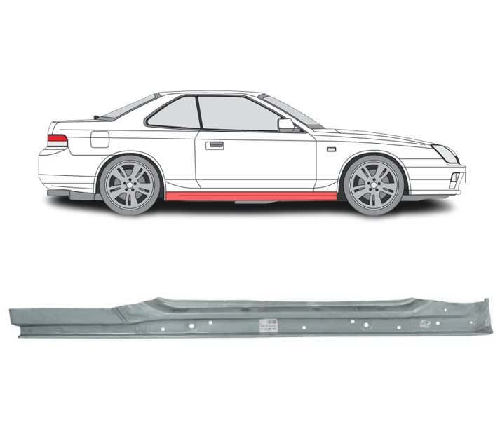 Honda Prelude (97-) Slenkstis (dešinė), slenksčiai, Honda Prelude slenkstis, 382042-3, 5901532914252, slenksčiai