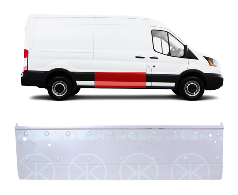 Ford Transit (14-) Slankiojančių durų apačia (dešinė), 