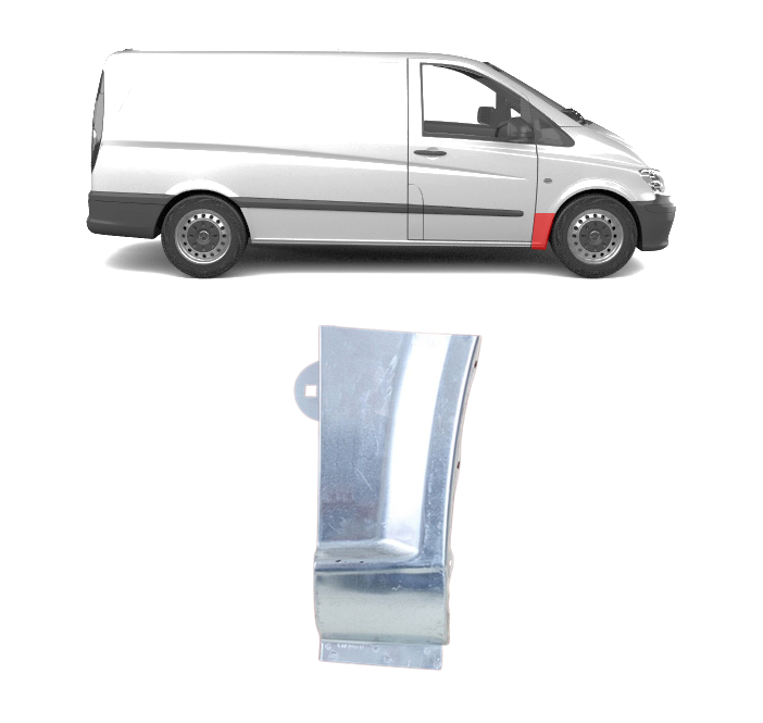 MB Vito/Viano (03-) Priekinio sparno apačia (dešinė), 
