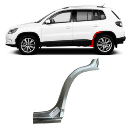 VW Tiguan (07-) Unterer Teil des Heckbogens (links), 