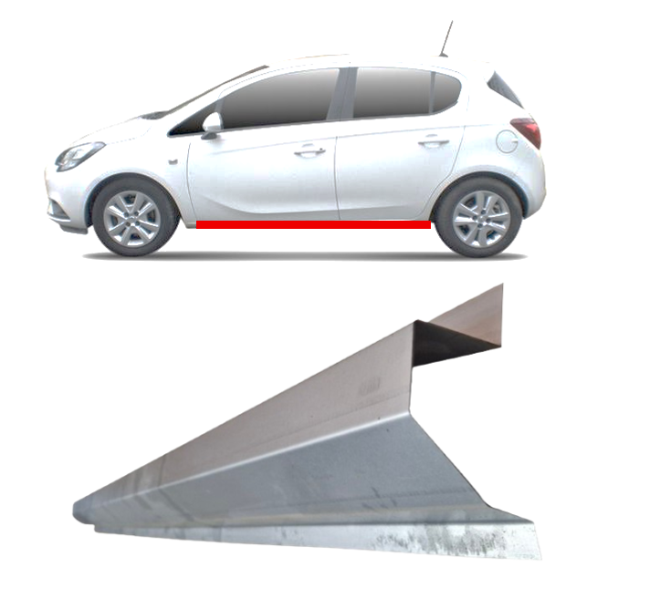 Opel Corsa E (14-) Slenkstis (vidinė dalis, kairė=dešinė), 