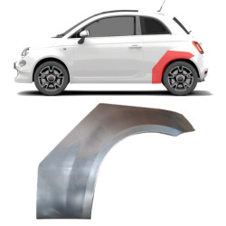 Fiat 500 (07-) Aizmugurējā arka (pa kreisi), 