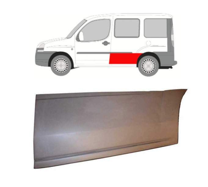 Fiat Doblo (01-) Šono skarda, 30408323, 5903107069688, Fiat Doblo šono skarda